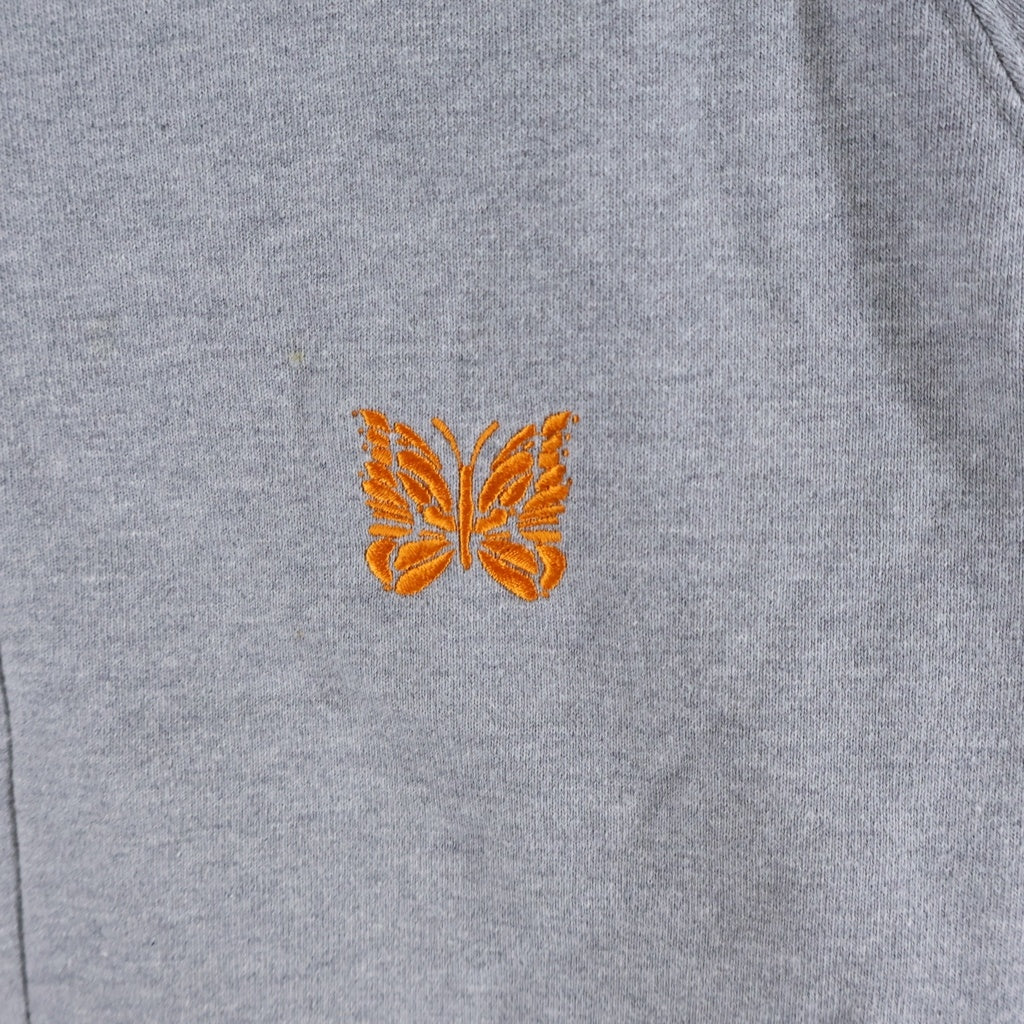 Needles(ニードルス) 26SS Track Jacket サイドライン スウェット トラックジャケット グレー/オレンジ RW1578