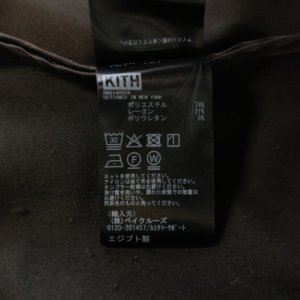 KITH(キス) ストライプ総柄 ダブル テーラードジャケット ブラック