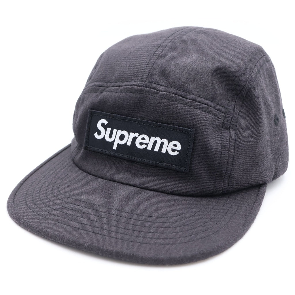 SUPREME(シュプリーム) 21SS Washed Chino Twill Camp Cap ウォッシュド加工 ツイル キャンプ キャップ 帽子 ブラック