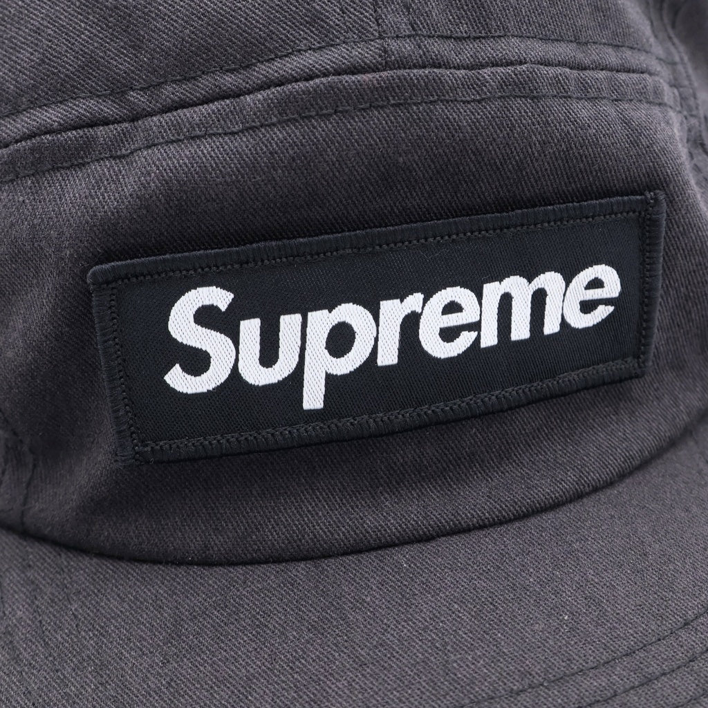 SUPREME(シュプリーム) 21SS Washed Chino Twill Camp Cap ウォッシュド加工 ツイル キャンプ キャップ 帽子 ブラック