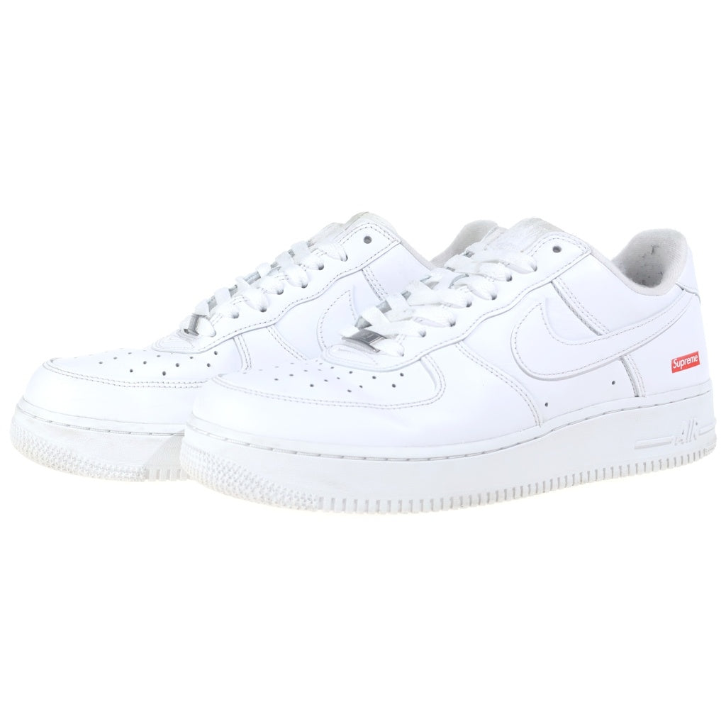 NIKE(ナイキ) ×SUPREME AIR FORCE1 エアフォース1 レザーローカットスニーカー ホワイト US9/27cm CU9225-100
