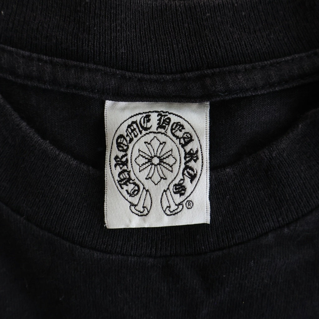 CHROME HEARTS(クロムハーツ) ×A BATHING APE Baby Milo Horseshoe アベイシングエイプ ベイビーマイロ 両面プリント 半袖Tシャツ カットソー ブラック