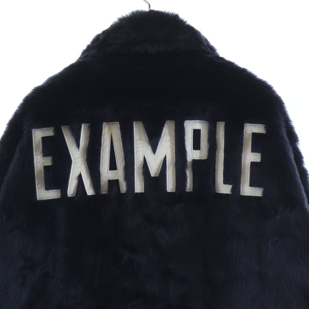 EXAMPLE(エグザンプル) ×SCHOT U.S.740N PEA JACKET フェイクファー ピージャケット ネイビー