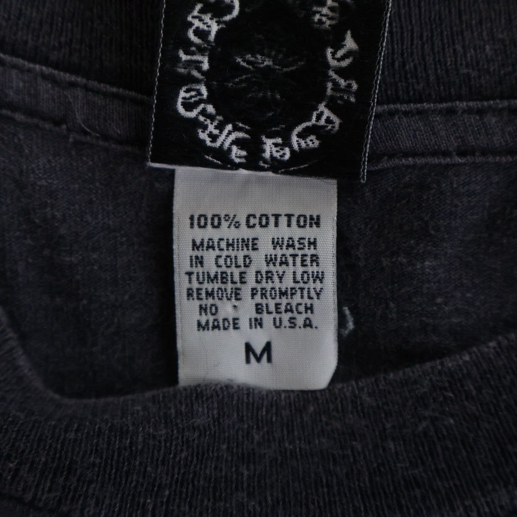 CHROME HEARTS(クロムハーツ) OLD CH CRS T-BAR TEE オールド CHクロス ティーバー 両面プリント 半袖Tシャツ カットソー ブラック