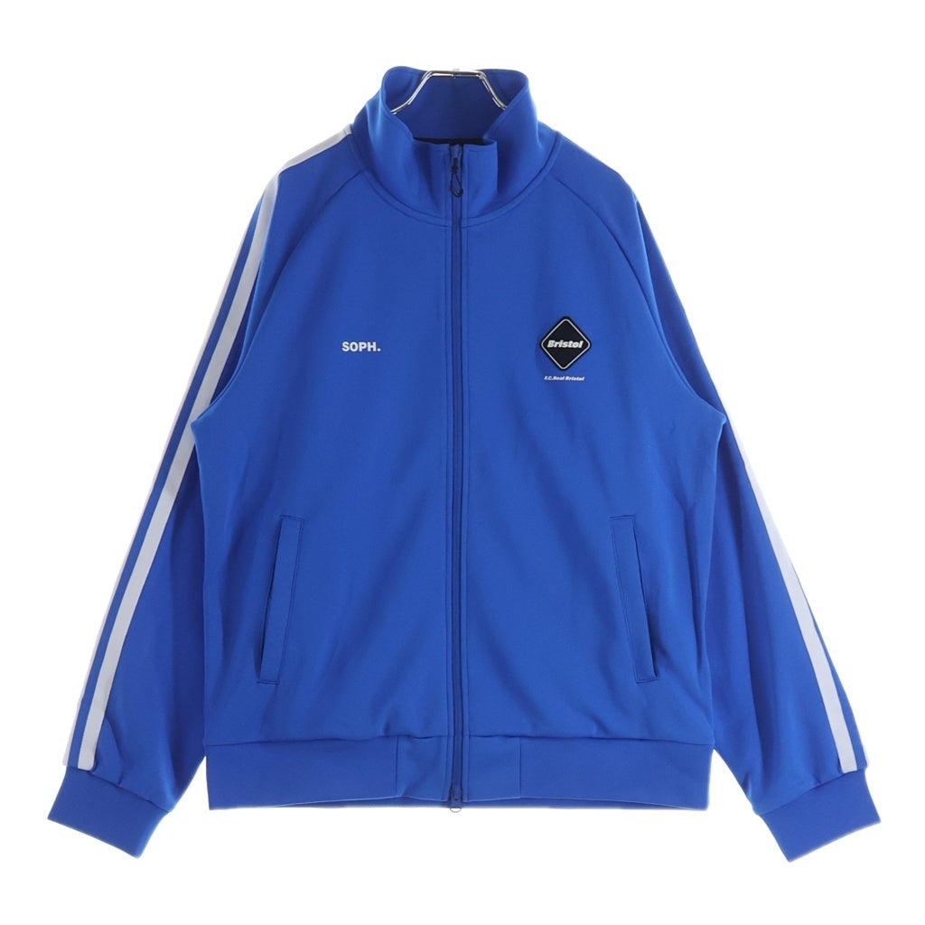 F.C.R.B.(エフシーアールビー) 24AW TRAINING TRACK JACKET 両面ロゴ サイドライン トレーニング トラックジャケット ブルー FCRB-242033