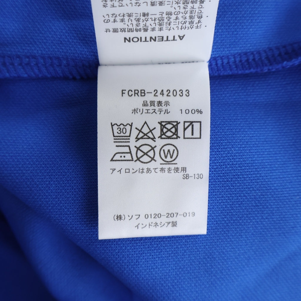 F.C.R.B.(エフシーアールビー) 24AW TRAINING TRACK JACKET 両面ロゴ サイドライン トレーニング トラックジャケット ブルー FCRB-242033