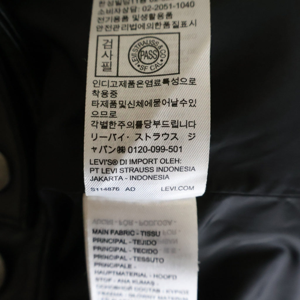 Levi's(リーバイス) Premium Black Type II Trucker Leather Jacket プレミアム ブラック タイプII トラッカー レザージャケット