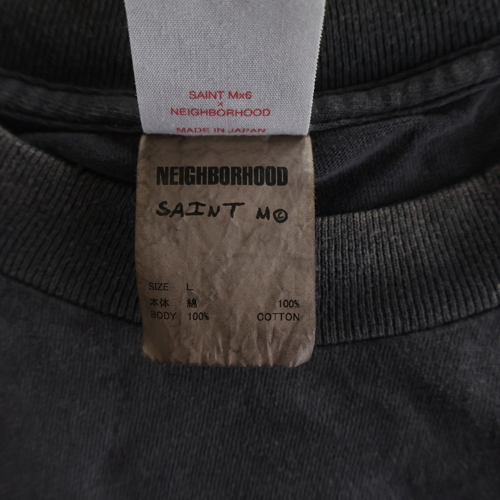 SAINT MICHAEL(セントマイケル) 25SS ×NEIGHBORHOOD STHD. FEARLESS SS TEE ネイバーフッド 両面プリント 半袖Tシャツ カットソー SM-HR8-0000-C70