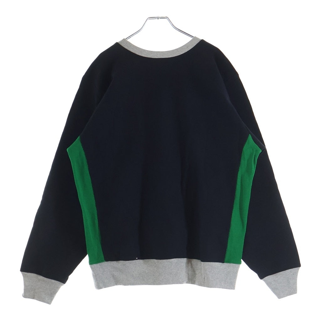 CHAMPION(チャンピオン) ×DENIM TEARS REVERSE WEAVE デニムティアーズ リバースウィーブ フロントロゴプリント クルーネック スウェット トレーナー グレー