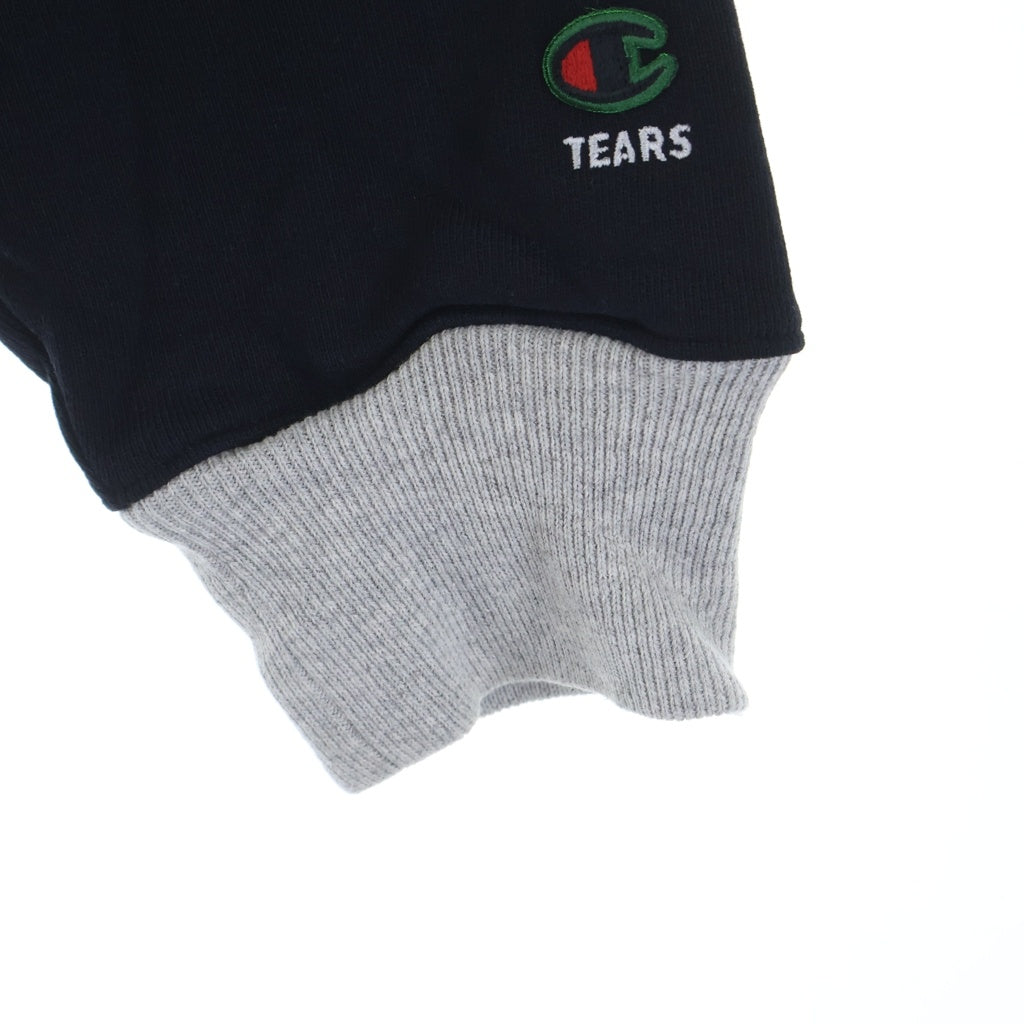 CHAMPION(チャンピオン) ×DENIM TEARS REVERSE WEAVE デニムティアーズ リバースウィーブ フロントロゴプリント クルーネック スウェット トレーナー グレー