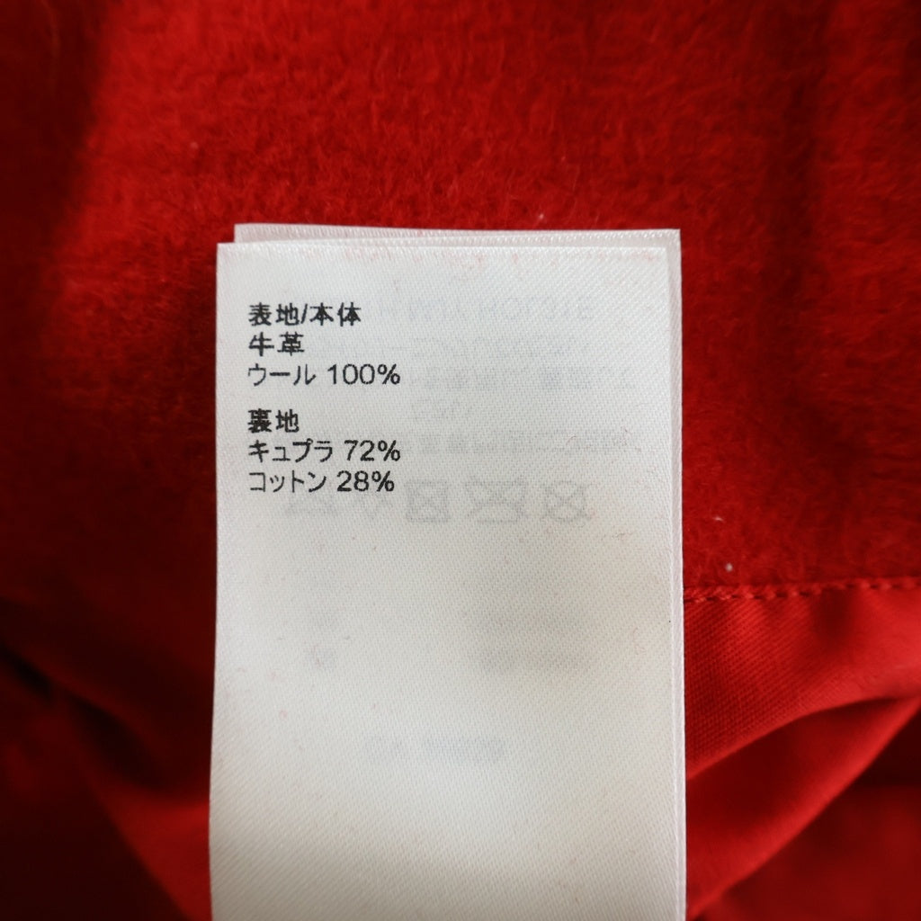 LOUIS VUITTON(ルイヴィトン) 23SS ×草間彌生 ウール レザー 切替 バーシティ スタジアムジャケット レッド/ホワイト RM231H MJY HOL31E