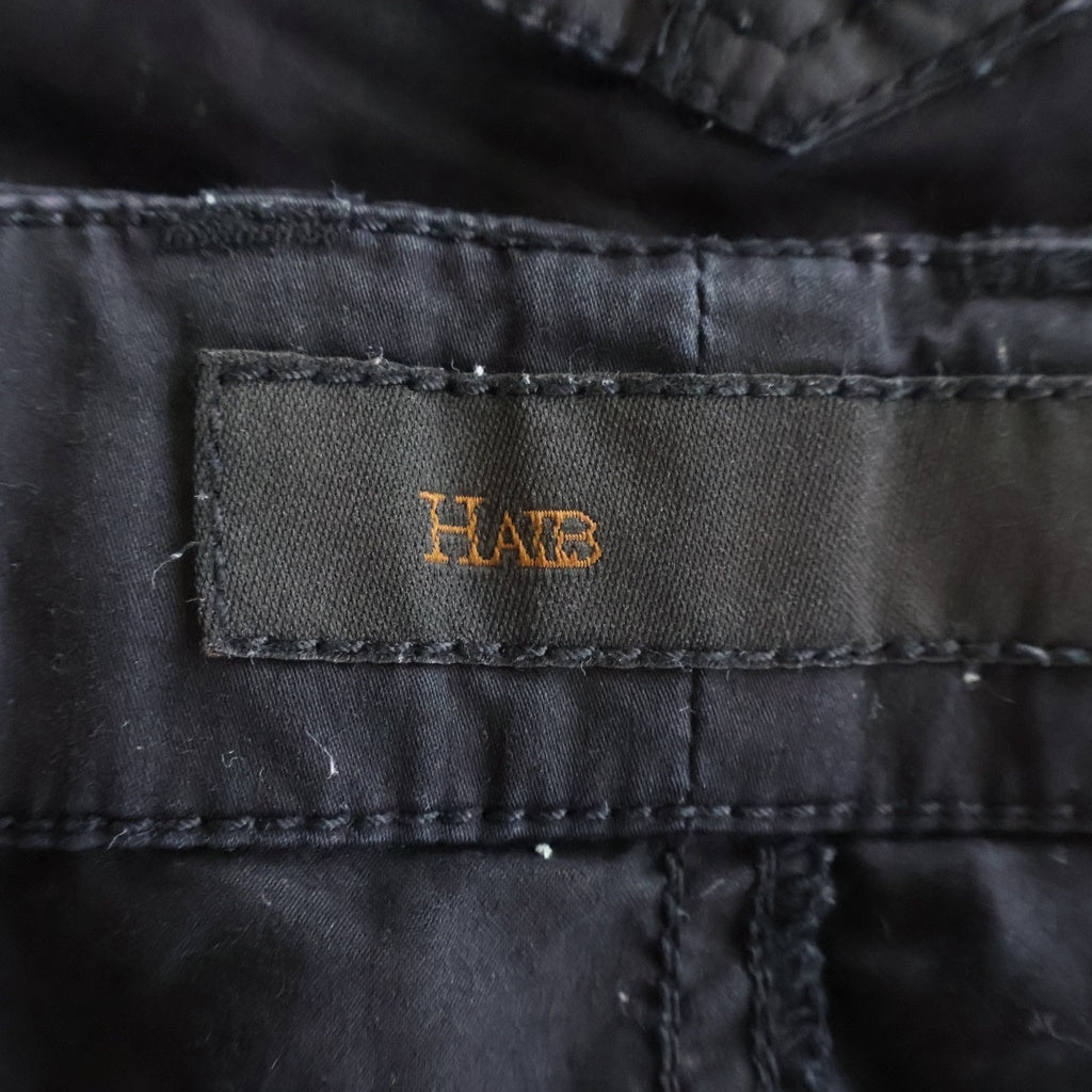 HALB(ハルプ) マルチギミック スリム コットン カーゴパンツ ブラック