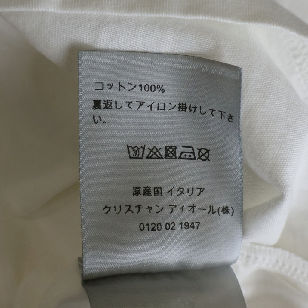 Christian Dior(クリスチャンディオール) 18SS ROSES フロントプリント 半袖Tシャツ カットソー ホワイト 733J603I0212