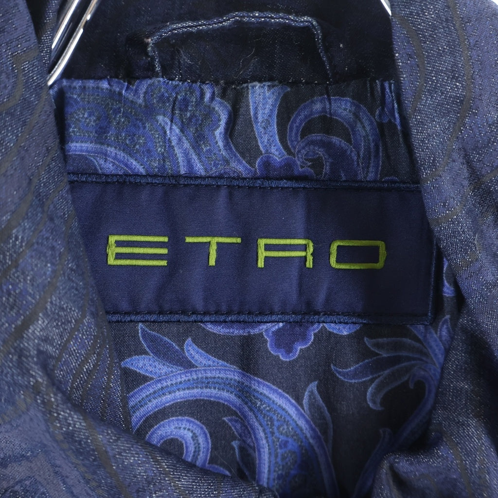 ETRO(エトロ) ペイズリー総柄 デニムジャケット インディゴ 171-1S638-1263