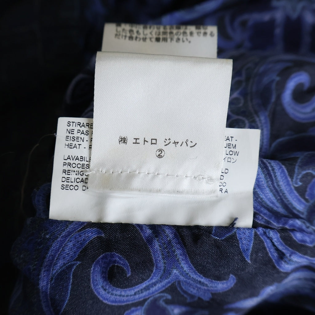 ETRO(エトロ) ペイズリー総柄 デニムジャケット インディゴ 171-1S638-1263