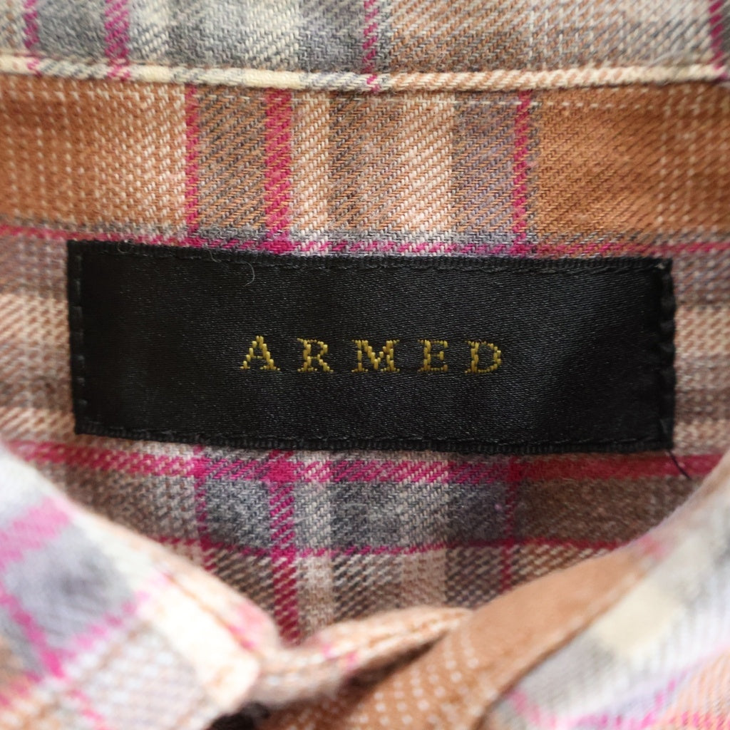ARMED(アームド) ×LOVELESS ラブレス フロント刺繍 コットンニット 長袖シャツ マルチ