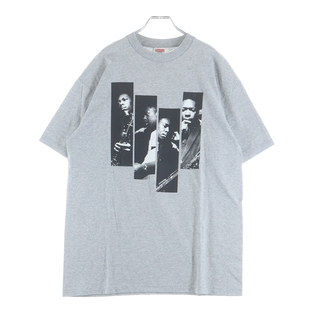 SUPREME(シュプリーム) 09SS ×John Coltrane Blue Train Session Tee ジョン・コルトレーン・ブルートレイン・セッション クルーネック半袖Tシャツカットソー グレー