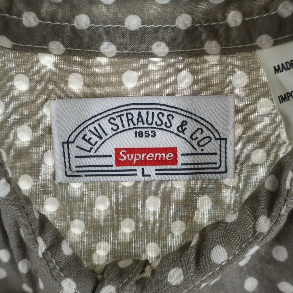 SUPREME(シュプリーム) 12AW ×Levis Western Shirt リーバイス ウェスタン 長袖シャツ グレー