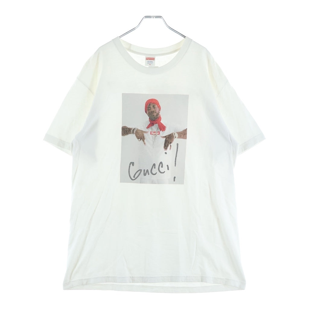 SUPREME(シュプリーム) 16AW Gucci Mane Tee グッチ・メイン フロントフォトプリント 半袖Tシャツ カットソー ホワイト
