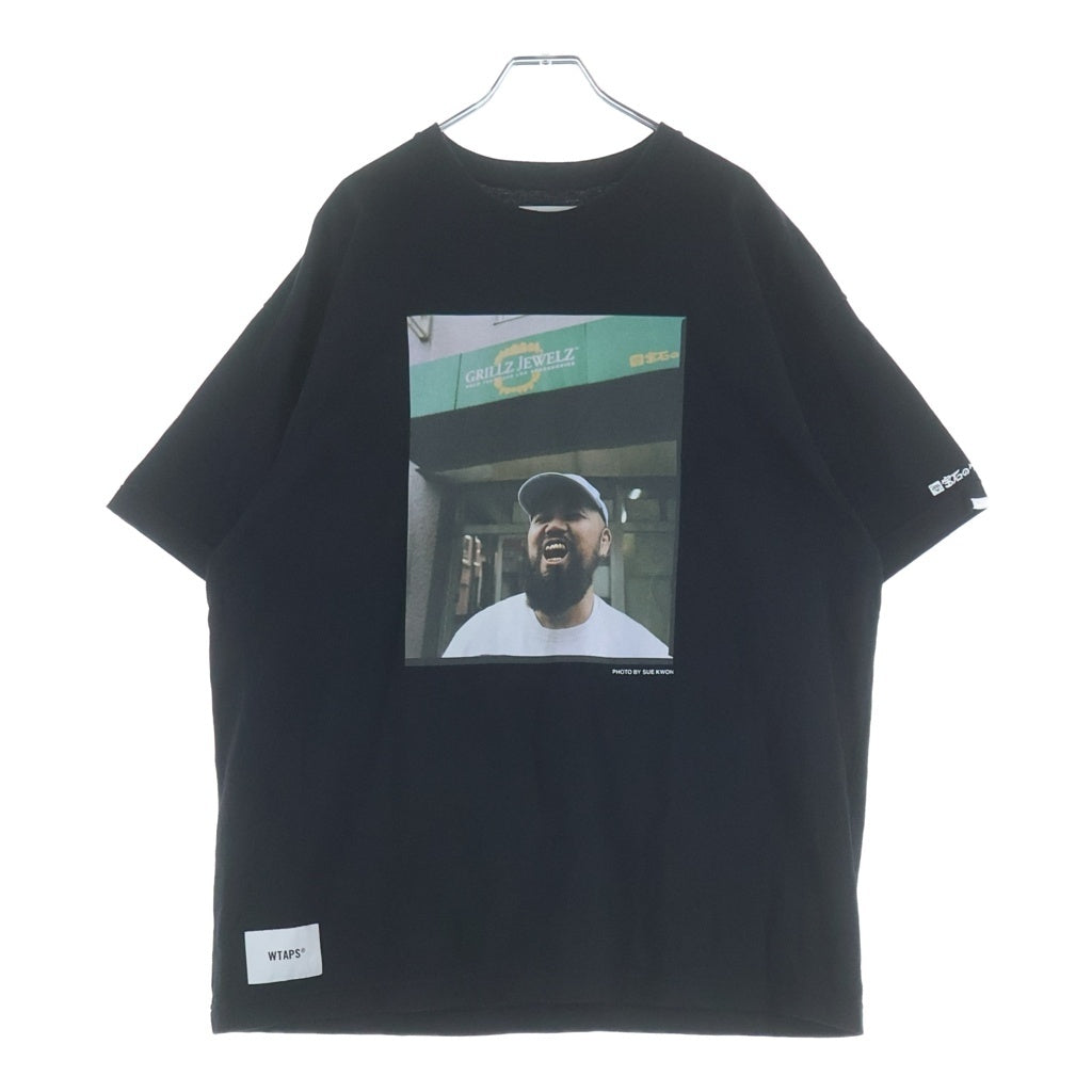 WTAPS(ダブルタップス) ×SUE KWON×GRILLZ JEWELZ 20th Anniversary Tee 20周年 フロントフォトプリント 半袖Tシャツ カットソー ブラック