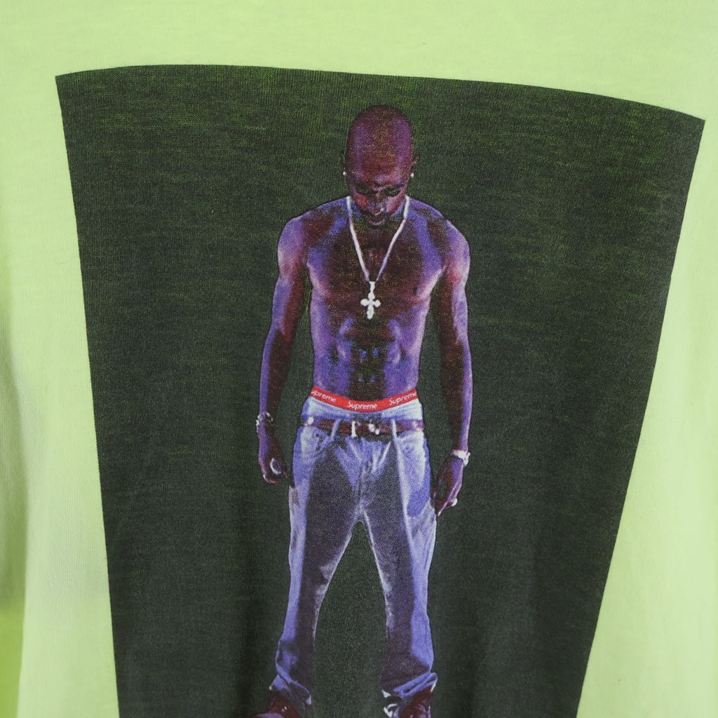 SUPREME(シュプリーム) 20SS Tupac Hologram Tee ツーパック ホログラム フロントプリント 半袖Tシャツ カットソー ライトグリーン
