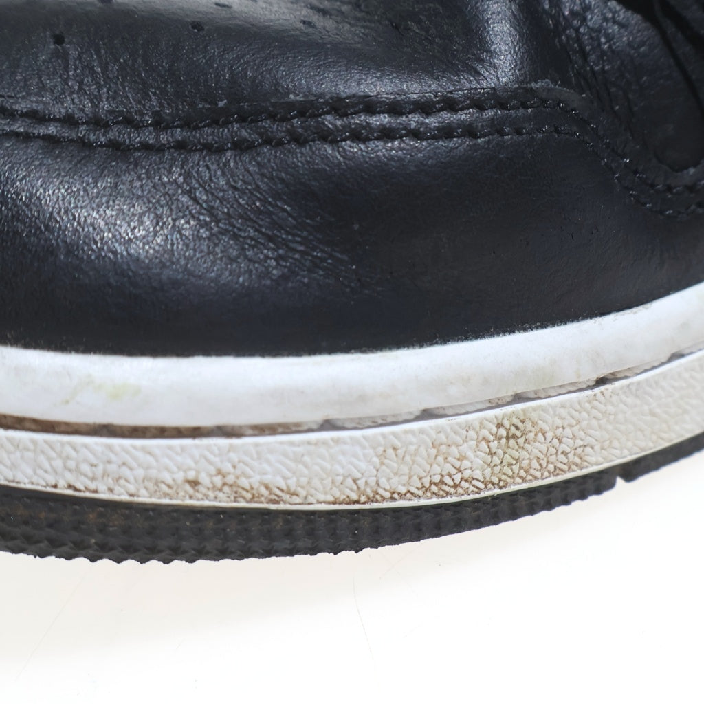 NIKE(ナイキ) AIR JORDAN 1 MID BLACK METALLIC GOLD エアジョーダン1 ミッド ブラックメタリックゴールド ミッドカットスニーカー ブラック/ゴールド US10/28cm DQ8426-071