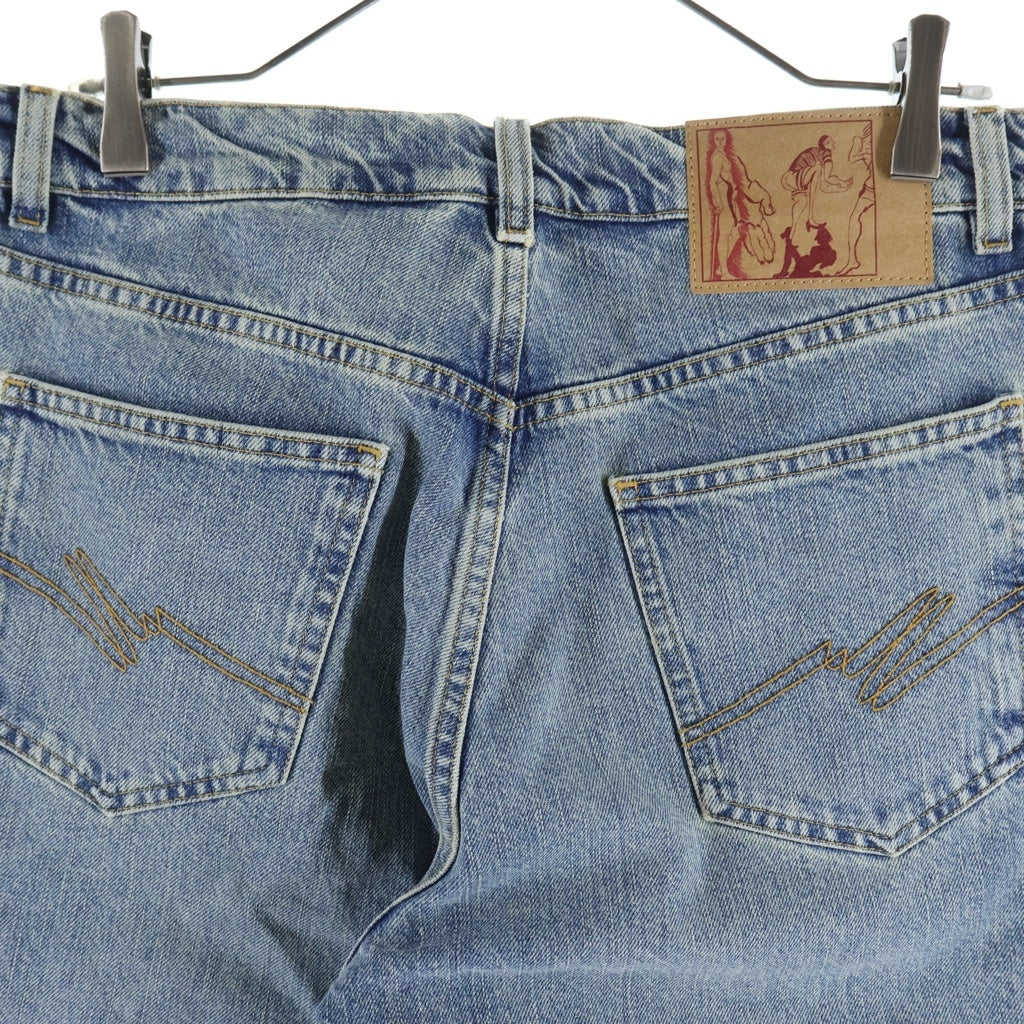 MARTINE ROSE(マーティンローズ) WALLET JEAN ウォレットチェーン付きストレートデニムパンツ インディゴ