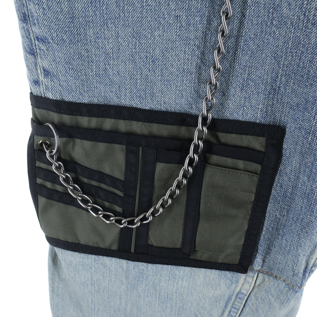 MARTINE ROSE(マーティンローズ) WALLET JEAN ウォレットチェーン付きストレートデニムパンツ インディゴ