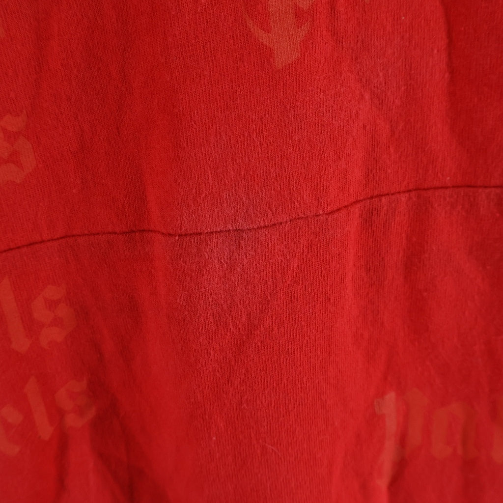 Palm Angels(パームエンジェルス) ULTRA LOGO OVER TEE ウルトラロゴオーバー 半袖Tシャツ カットソー レッド PMAA002S19413009