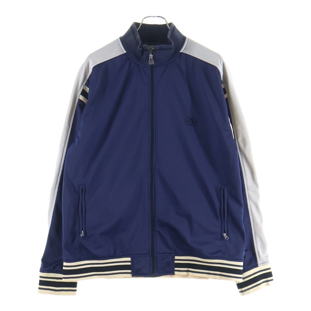 STUSSY(ステューシー) 90s OLD STUSSY Track Jacket オールドステューシー フロントロゴ刺繍 サイドライン トラックジャケット ネイビー