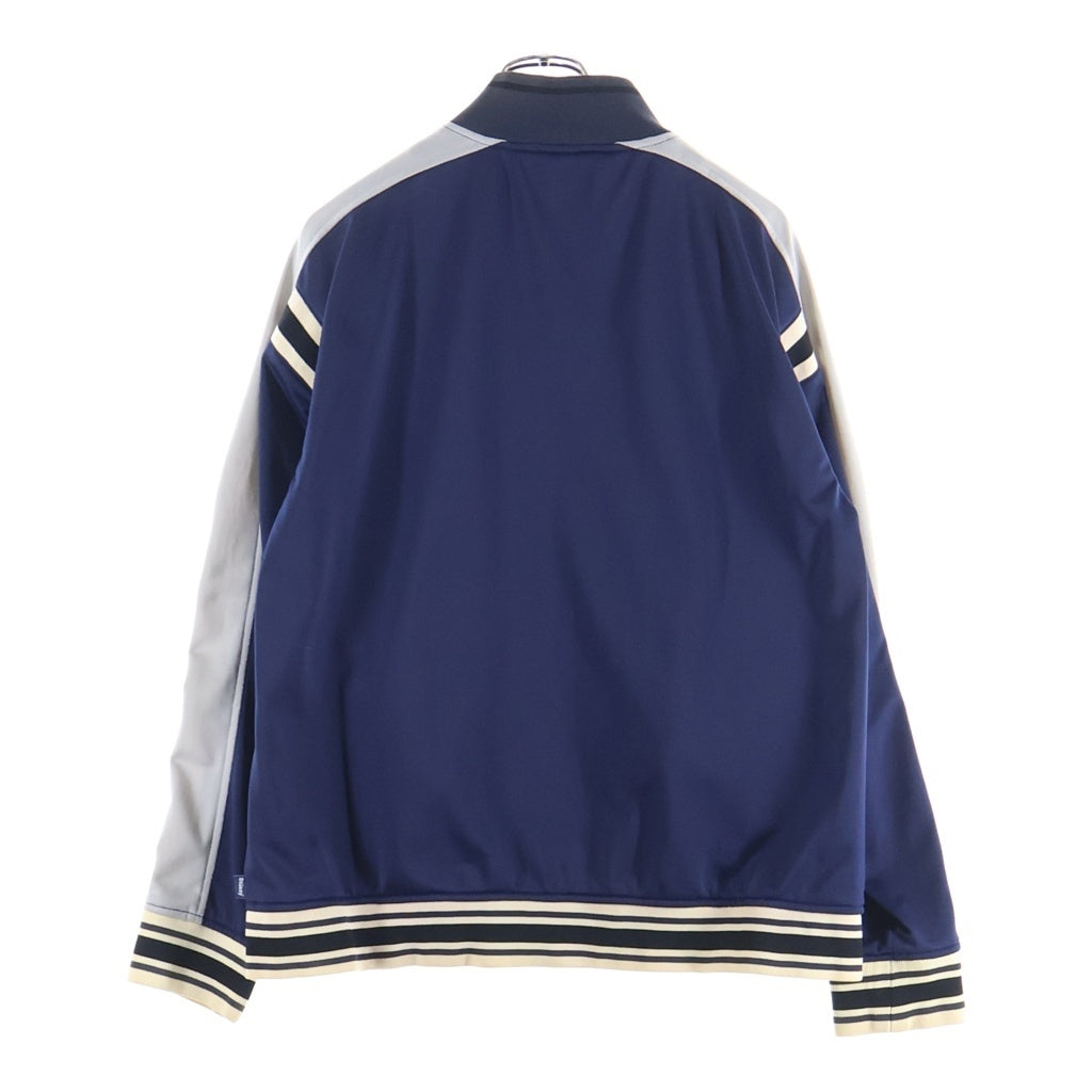 STUSSY(ステューシー) 90s OLD STUSSY Track Jacket オールドステューシー フロントロゴ刺繍 サイドライン トラックジャケット ネイビー