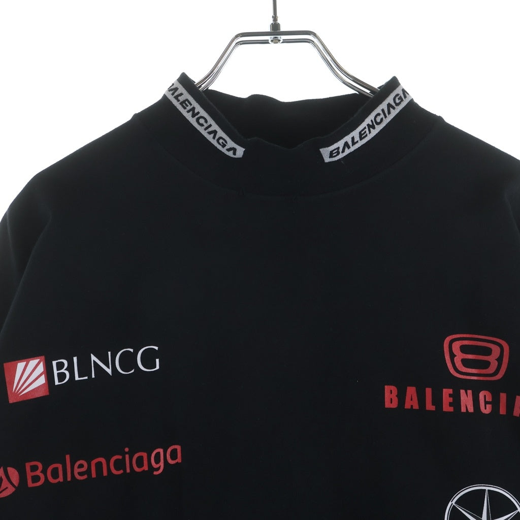 BALENCIAGA(バレンシアガ) 23SS TOP LEAGUE L/S T-shirt トップリーグ 両面プリント 長袖Tシャツ カットソー ブラック 767879 TPVE9