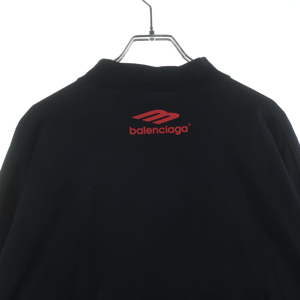 BALENCIAGA(バレンシアガ) 23SS TOP LEAGUE L/S T-shirt トップリーグ 両面プリント 長袖Tシャツ カットソー ブラック 767879 TPVE9