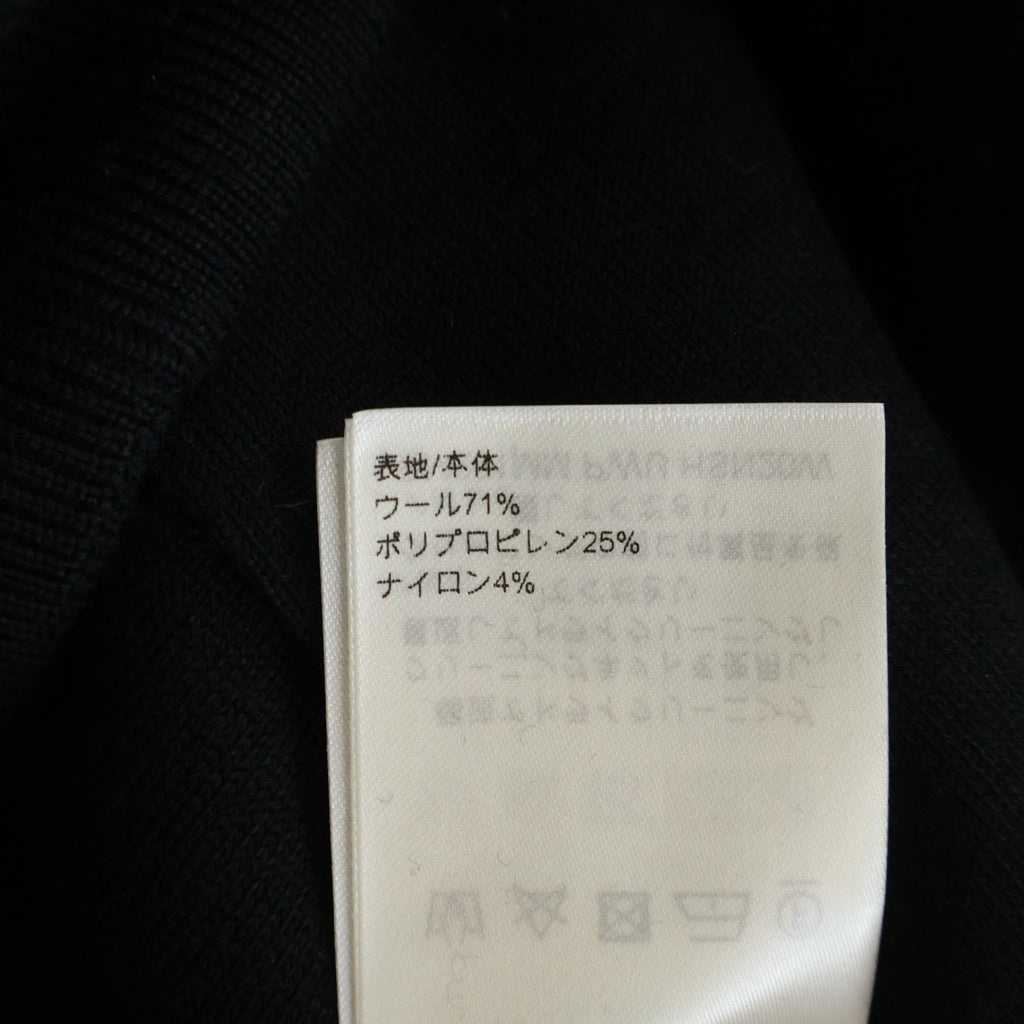 LOUIS VUITTON(ルイヴィトン) Marque L. Vuitton Deposee テクスチャーニットウールブレンドブルゾン ブラック RM251MM PWU HSN20W