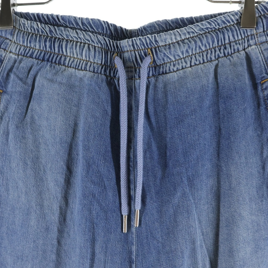 DIESEL(ディーゼル) 23SS Straight Jeans クラッシュ加工 ルーズフィット デニムパンツ インディゴ A09693