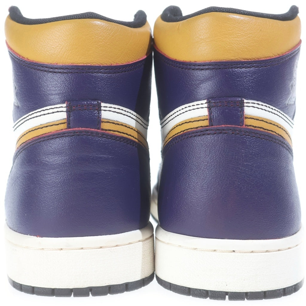 NIKE(ナイキ) AIR JORDAN 1 HIGH OG DEFIANT LA TO CHICAGO エアジョーダン1 エルエートゥーシカゴ ハイカットスニーカー ホワイト/パープル US9.5/27.5cm CD6578-507