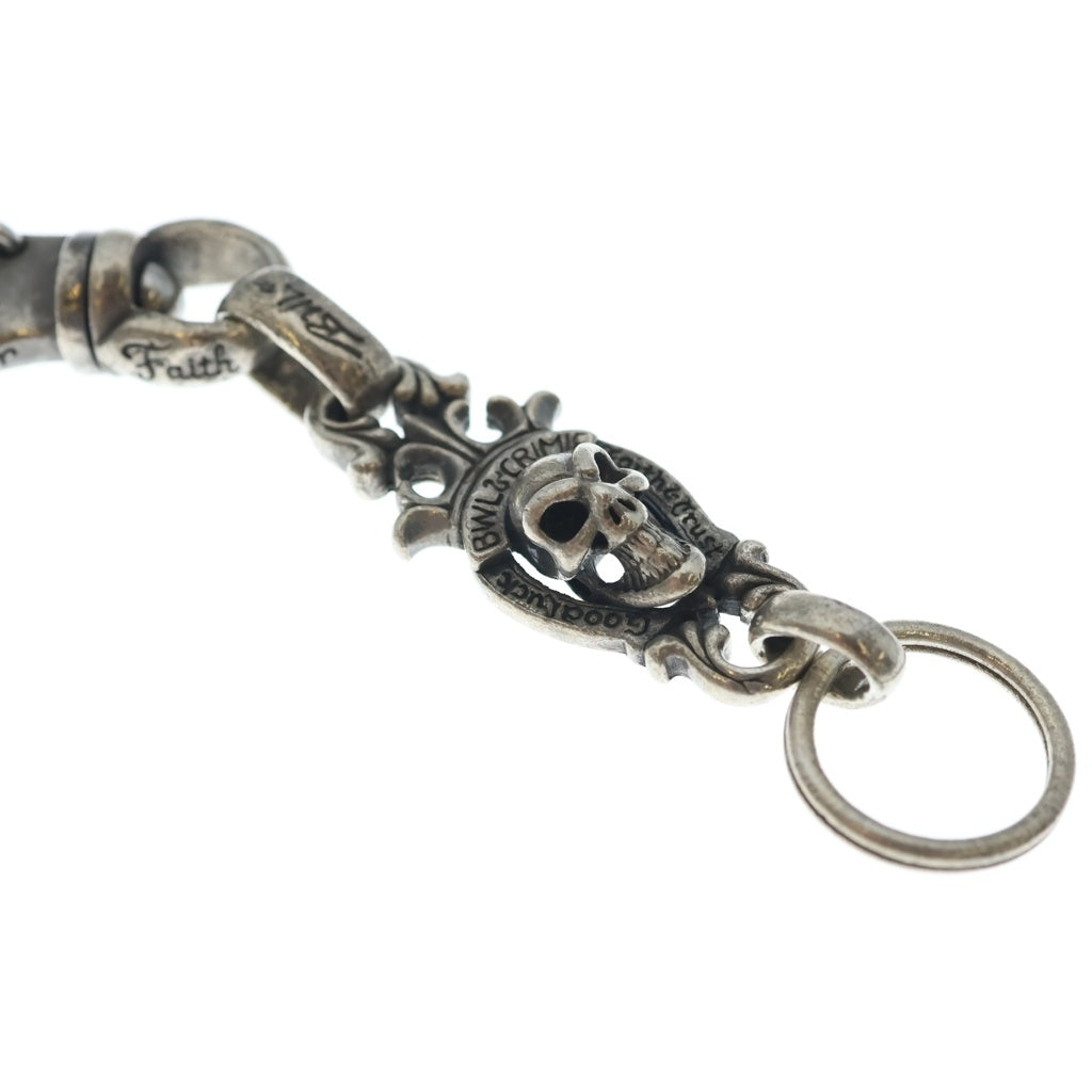 Bill Wall Leather/BWL(ビルウォールレザー) ×CRIME Crip Skull Horseshoe Pendant Top クライミー スカルクリップ スカル ホースシュー キーチェーン シルバー
