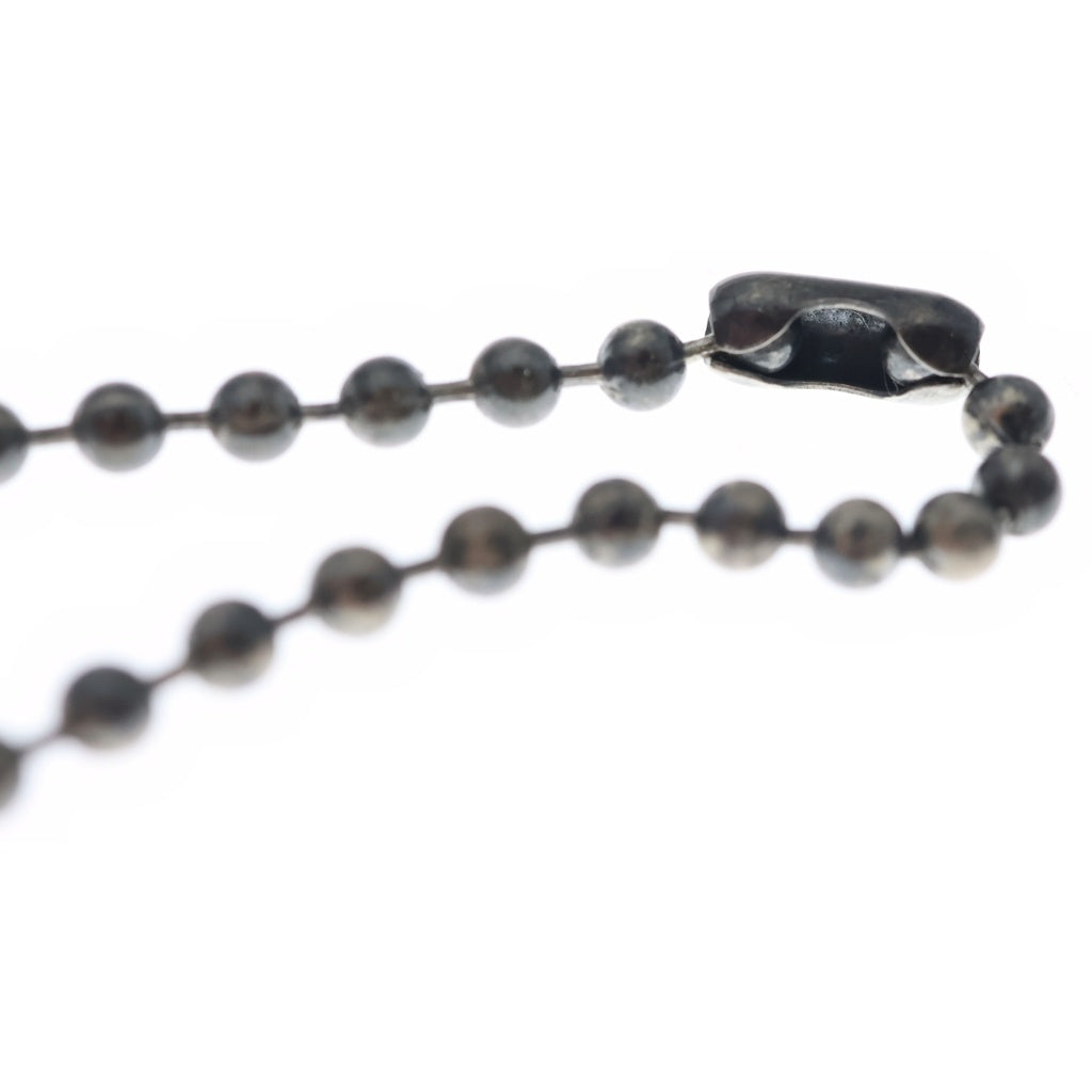 Bill Wall Leather/BWL(ビルウォールレザー) Ball Chain 4mm w Skull Crossbones スカルクロス ボールチェーン ネックレス シルバー