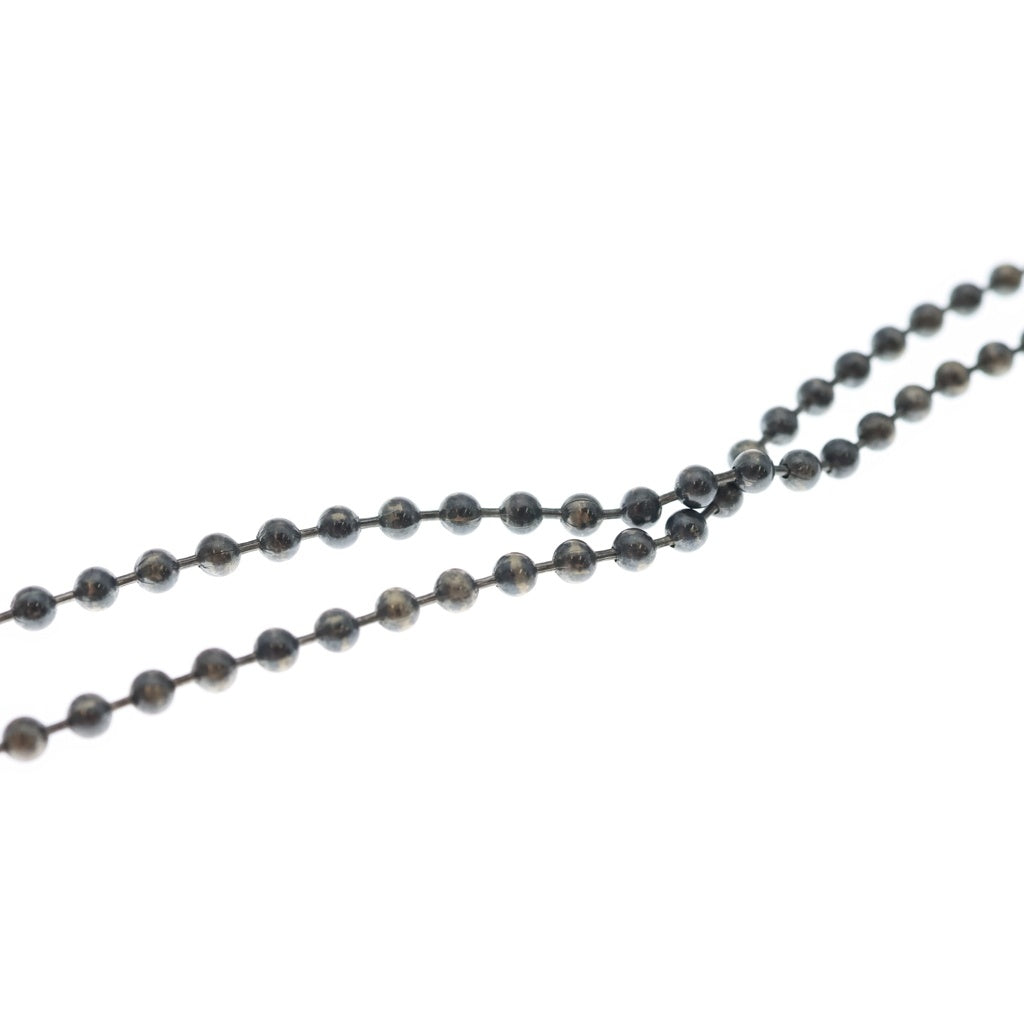 Bill Wall Leather/BWL(ビルウォールレザー) Ball Chain 4mm w Skull Crossbones スカルクロス ボールチェーン ネックレス シルバー
