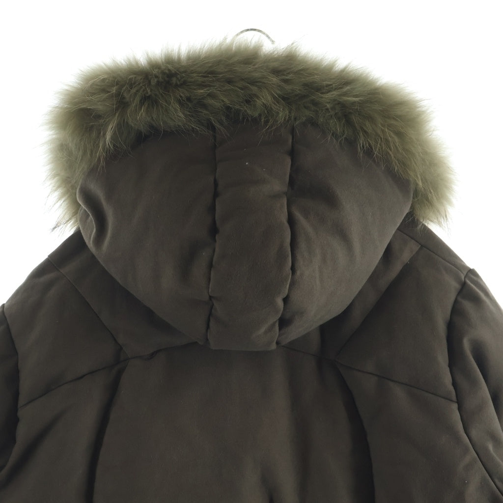 NO BRAND(ノーブランド) 【JUN/NAKAYAMA ジュンナカヤマ】SLIDE FUR DOWN JACKET スライド ファー ダウンジャケット ブラウン JN-FW25-022
