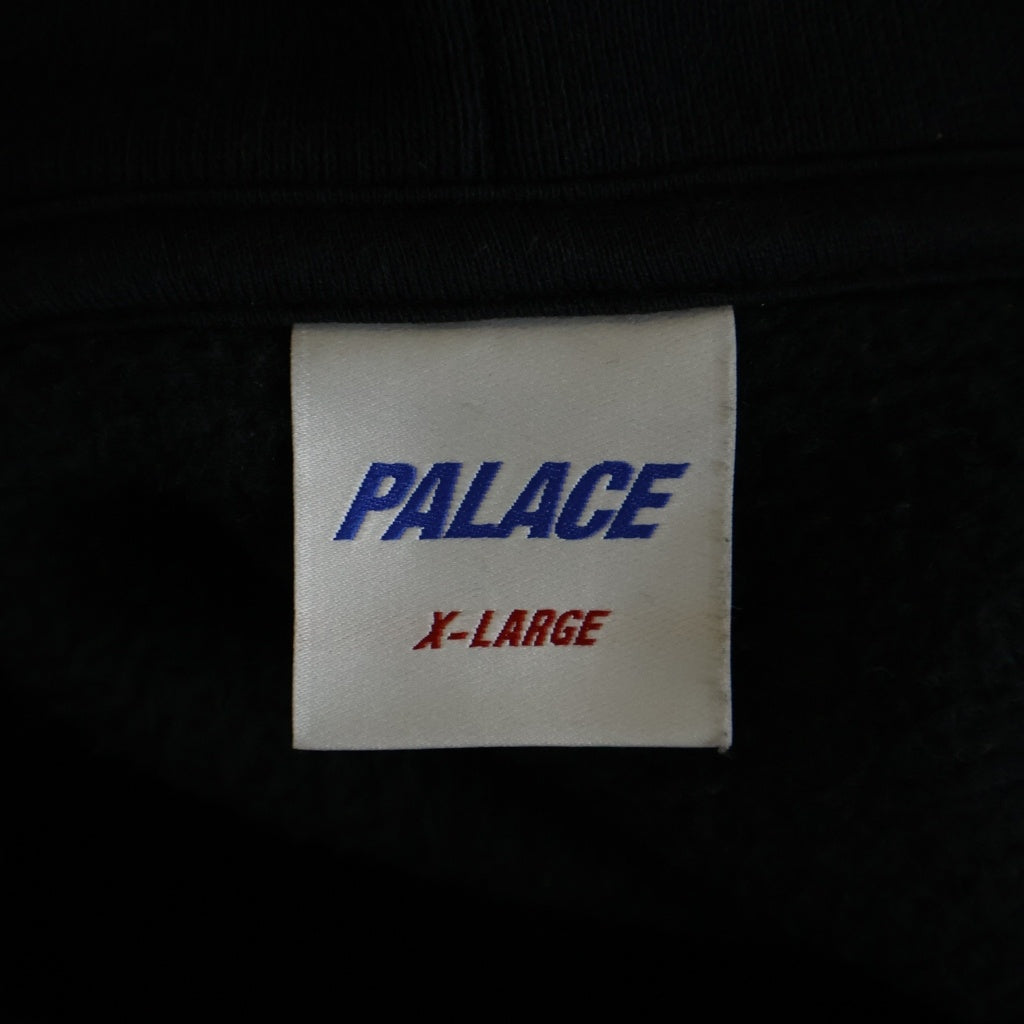 Palace Skateboards(パレススケートボーズ) ロゴ パッチ ヘビーウェイト オーバーサイズ フーデッド パーカー ブラック