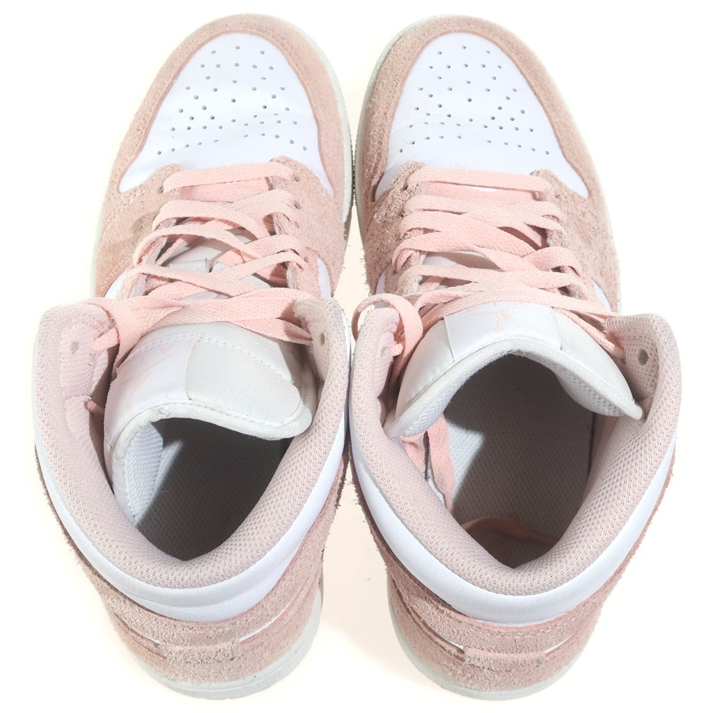 NIKE(ナイキ) AIR JORDAN 1 MID SE PASTEL PINK エアジョーダン1 ミッド パステルピンク ミッドカットスニーカー ピンク US8.5/26.5cm FN5215-161
