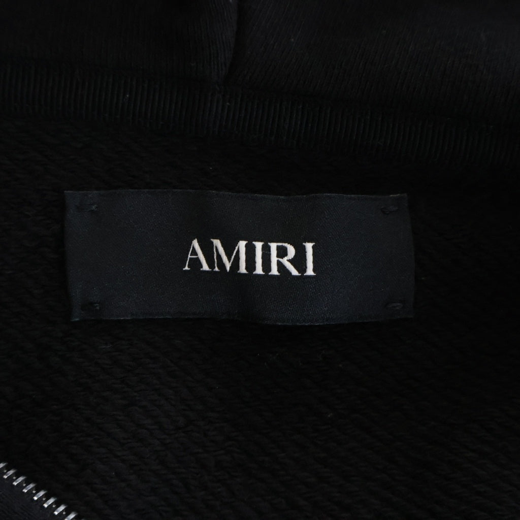 AMIRI(アミリ) Spirit Zip Parka スプリット ジップアップパーカー フーディー ブラック AMJYHD1118
