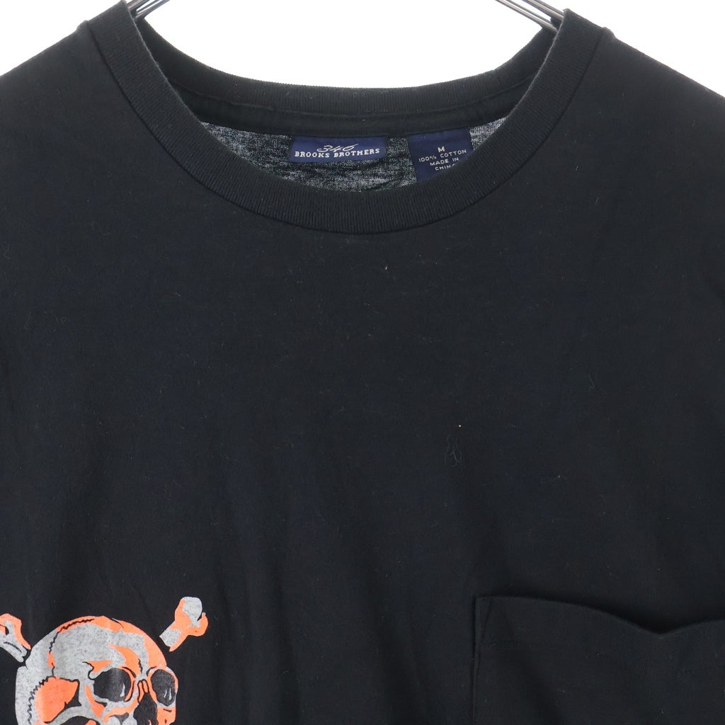 BROOKS BROTHERS(ブルックス ブラザーズ) ×NEXUS7 ネクサスセブン 両面スカルプリント 半袖Tシャツ カットソー ブラック