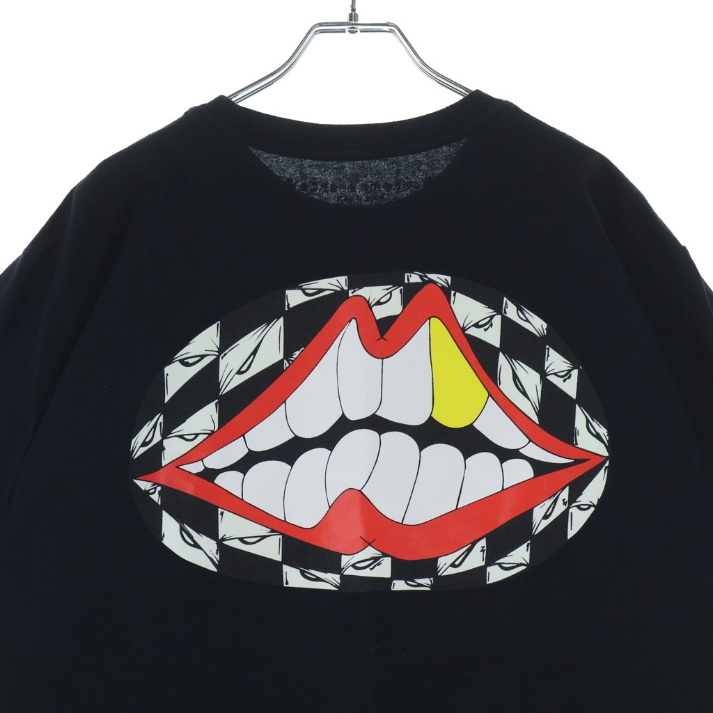 CHROME HEARTS(クロムハーツ) ×MATTY BOY マッティボーイ 両面プリント クルーネック 半袖Tシャツ ブラック