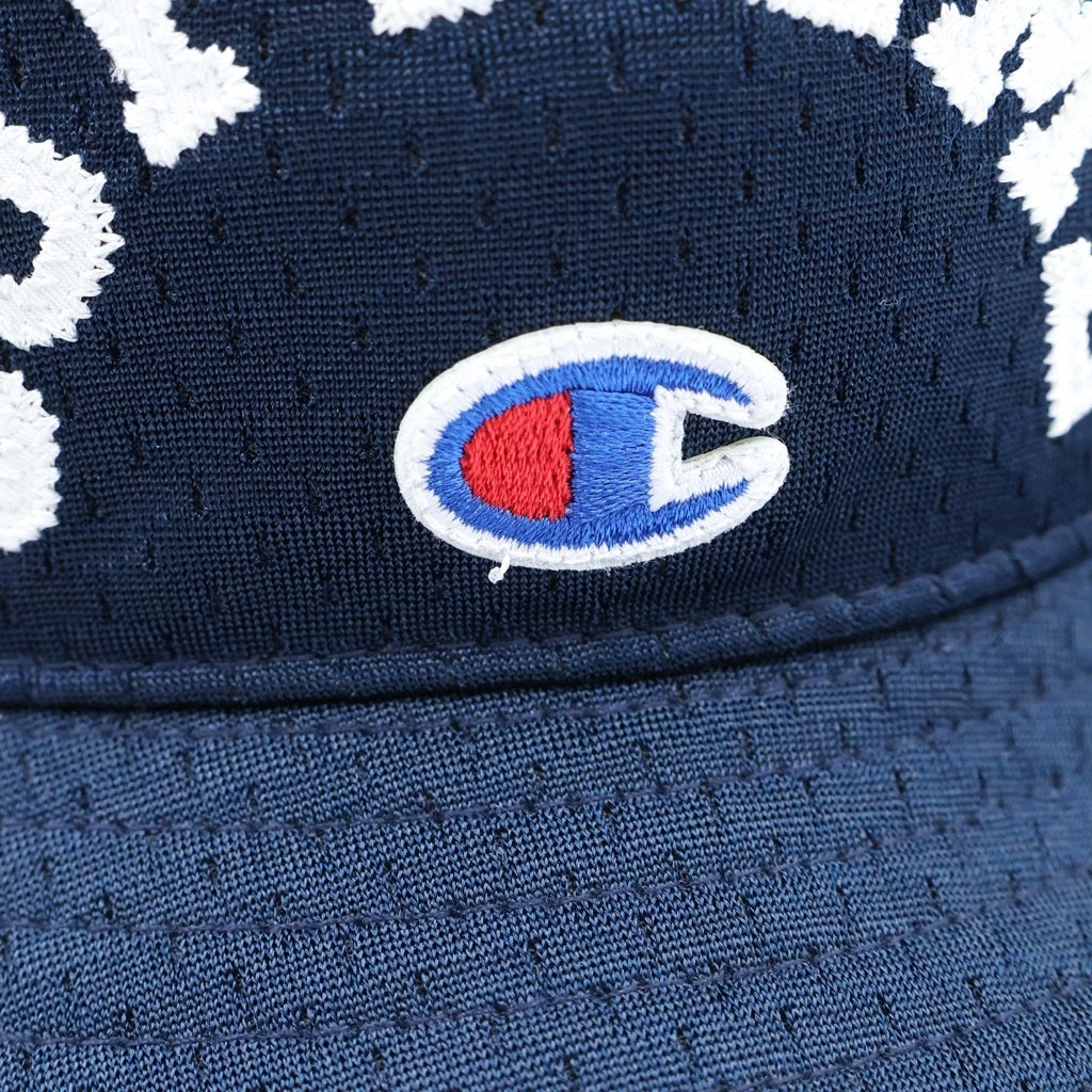 SUPREME(シュプリーム) 24SS ×Champion Mesh Crusher チャンピオン メッシュクラッシャー バケットハット ネイビー