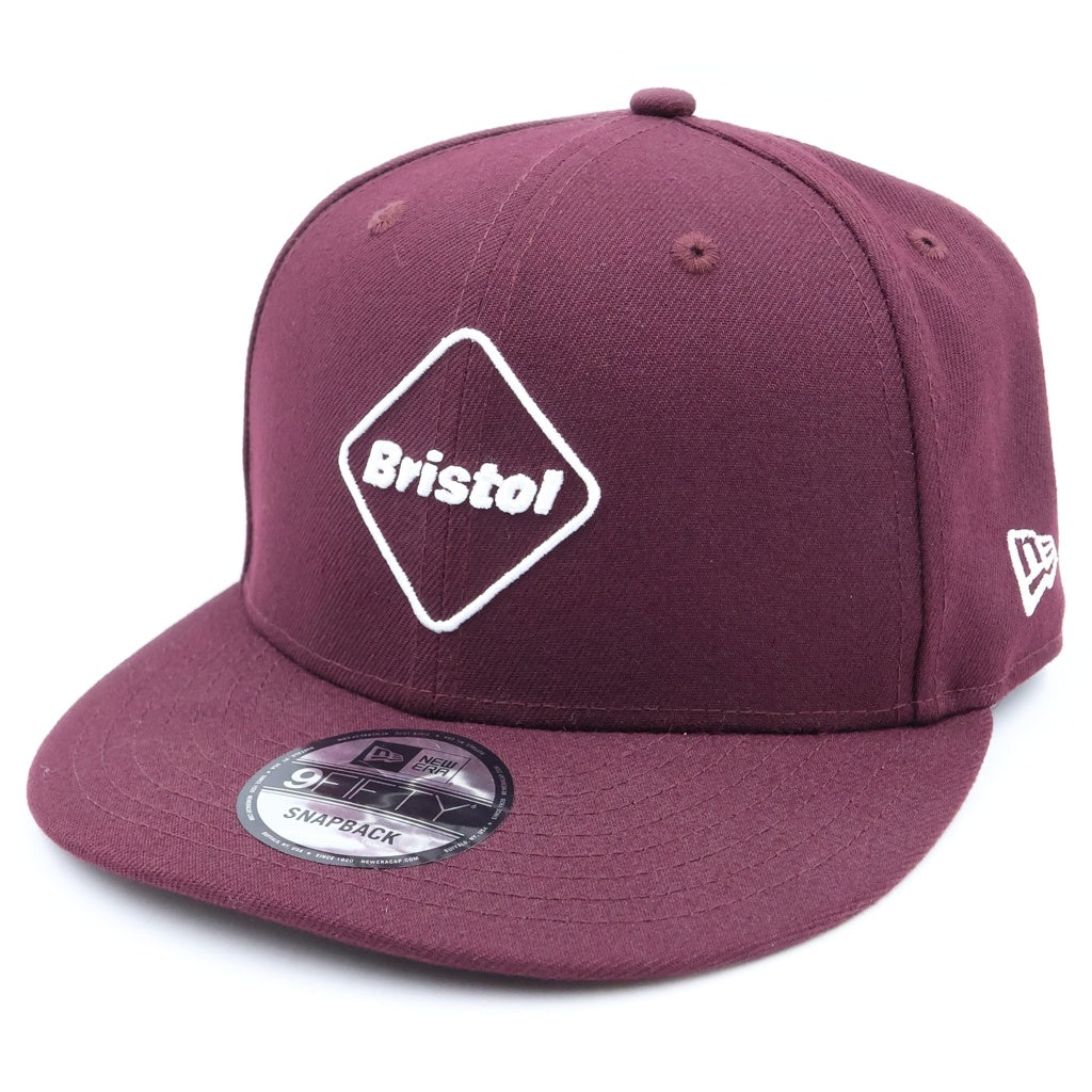 F.C.R.B./F.C.Real Bristol/FCRB(エフシーアールビー/エフシーレアルブリストル) ×NEW ERA ニューエラ ロゴ刺繍 6パネル ベースボールキャップ バーガンディ