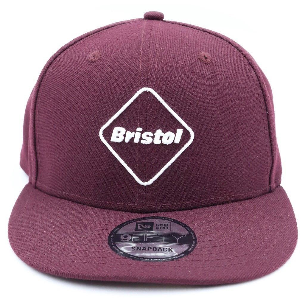 F.C.R.B./F.C.Real Bristol/FCRB(エフシーアールビー/エフシーレアルブリストル) ×NEW ERA ニューエラ ロゴ刺繍 6パネル ベースボールキャップ バーガンディ
