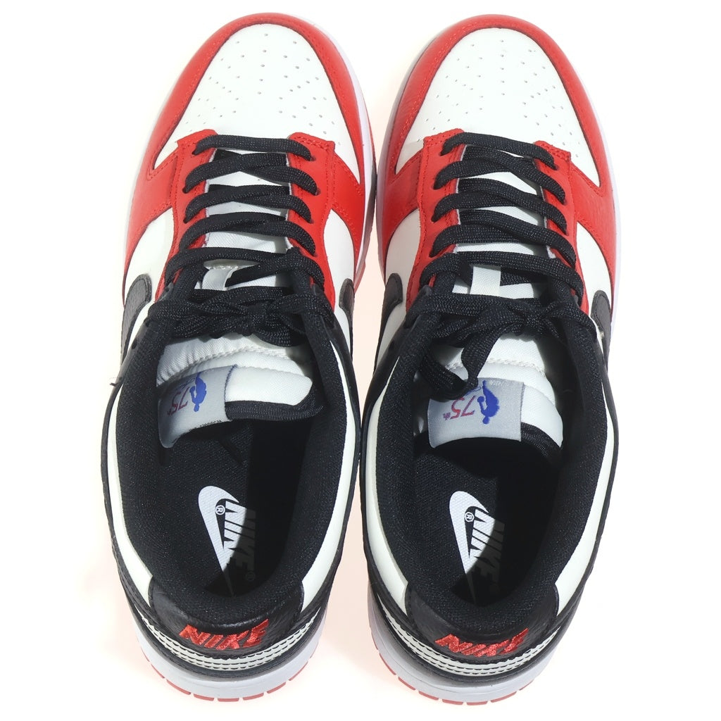 NIKE(ナイキ) ×NBA Dunk Low EMB 75th Anniversary Chicago Bulls ダンク ロー 75周年 シカゴブルズ ローカットスニーカー レッド US9/27cm DD3363-100