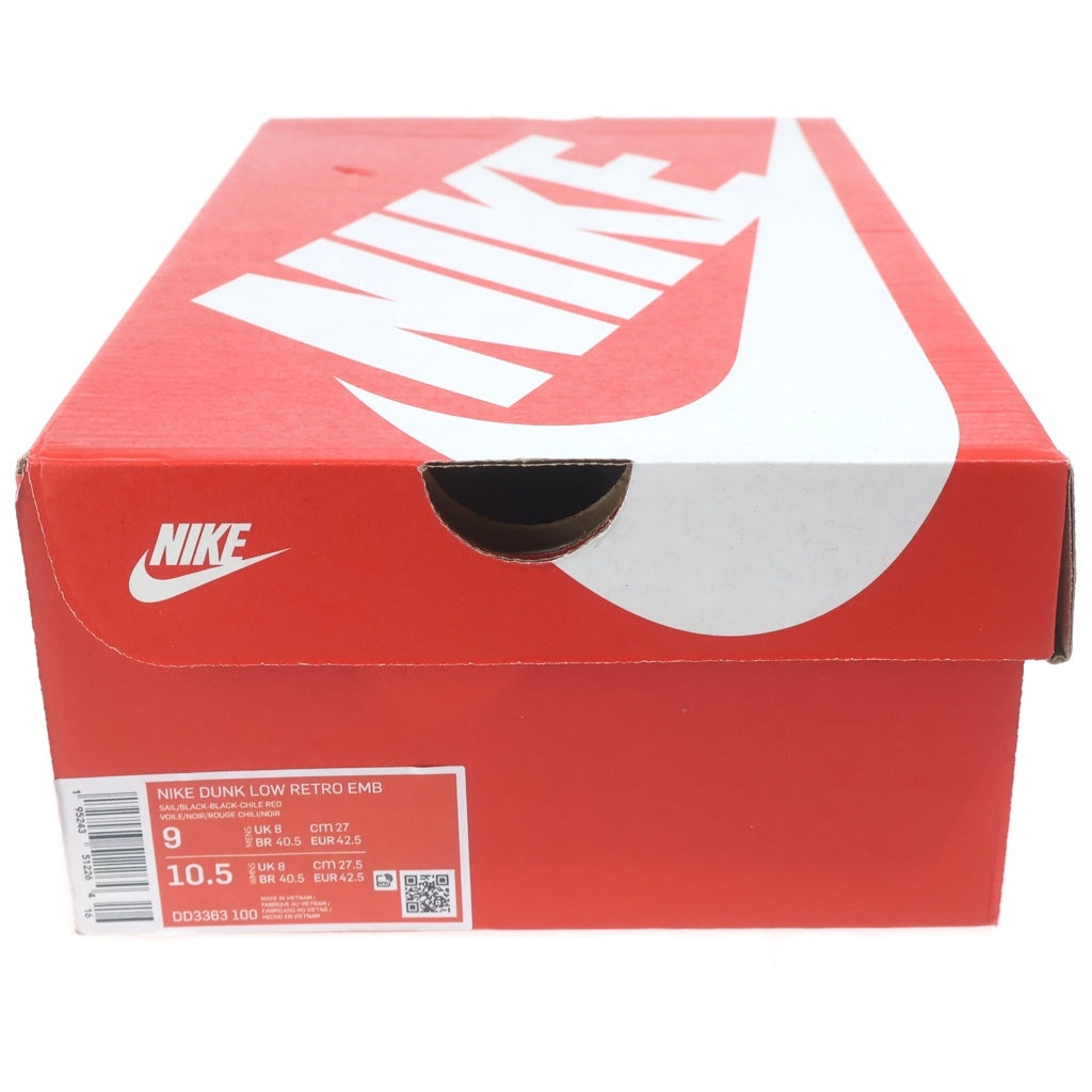 NIKE(ナイキ) ×NBA Dunk Low EMB 75th Anniversary Chicago Bulls ダンク ロー 75周年 シカゴブルズ ローカットスニーカー レッド US9/27cm DD3363-100